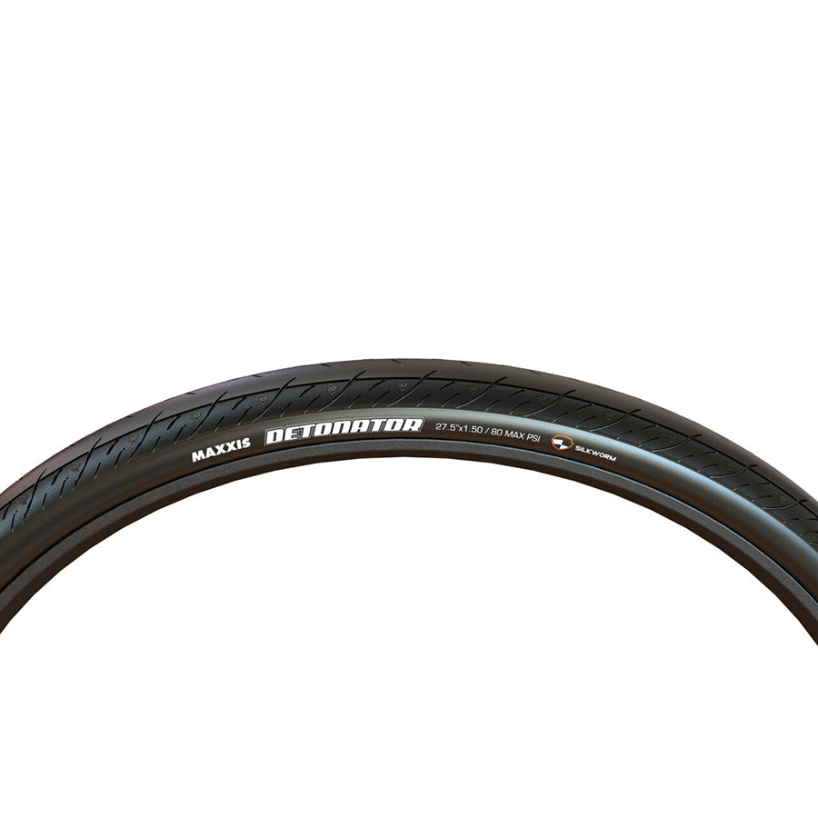 010867-16-700::2::010867-16-700::Maxxis, Detonator, Pneu pour hybride, 700x25C, Rigide, Tringle, Single, 60TPI, Noir