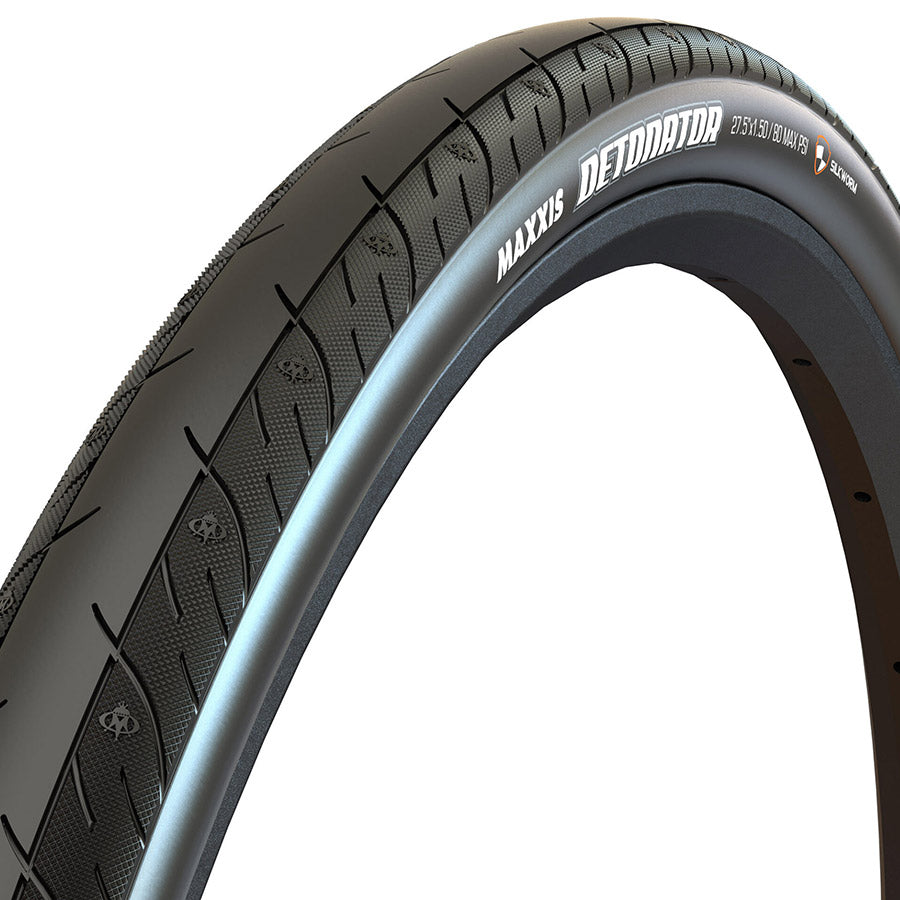 010867-16-700::0::010867-16-700::Maxxis, Detonator, Pneu pour hybride, 700x25C, Rigide, Tringle, Single, 60TPI, Noir