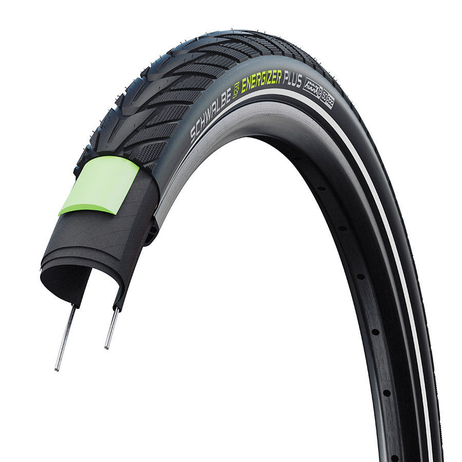 010964-06-700::0::010964-06-700::Schwalbe, Energizer Plus, Pneu pour hybride, 28''x1.75, Rigide, Tringle, Addix E, TwinSkin, 67TPI, Noir