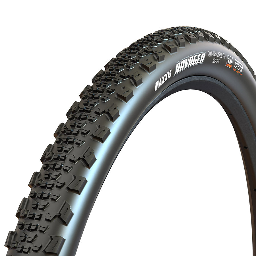 011587-03-700::1::011587-03-700::Maxxis, Ravager, Pneu Gravel, 700x50C, Pliable, Tubeless Ready, Dual, EXO, 320TPI, Noir