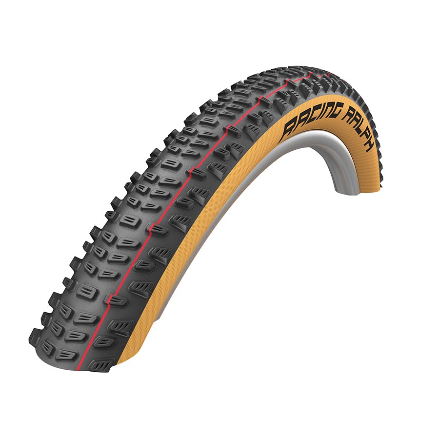 011727-07-29::0::011727-07-29::Schwalbe, Racing Ralph Addix, Pneu de VTT, 29''x2.25, Pliable, Tubeless Ready, Addix Speedgrip, Super Race, TL Easy, 67TPI, 'Transparent Sidewall'