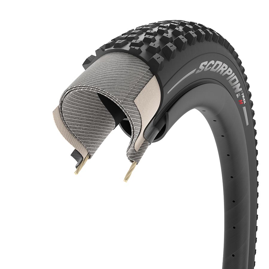 011833-01-29::2::011833-01-29::Pirelli, Scorpion Trail H, Pneu de VTT, 29x2.40, Pliable, Tubeless Ready, SmartGRIP, ProWALL, 60TPI, Noir