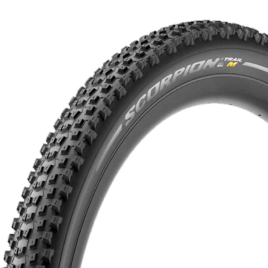 011834-01-29::0::011834-01-29::Pirelli, Scorpion Trail M, Pneu de VTT, 29x2.40, Pliable, Tubeless Ready, SmartGRIP, ProWALL, 60TPI, Noir