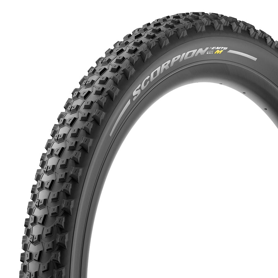 011899-01-275::0::011899-01-275::Pirelli, Scorpion E-MTB M, Pneu de VTT, 275x2.60, Pliable, Tubeless Ready, SmartGRIP Gravity, Hyperwall, 60TPI, Noir