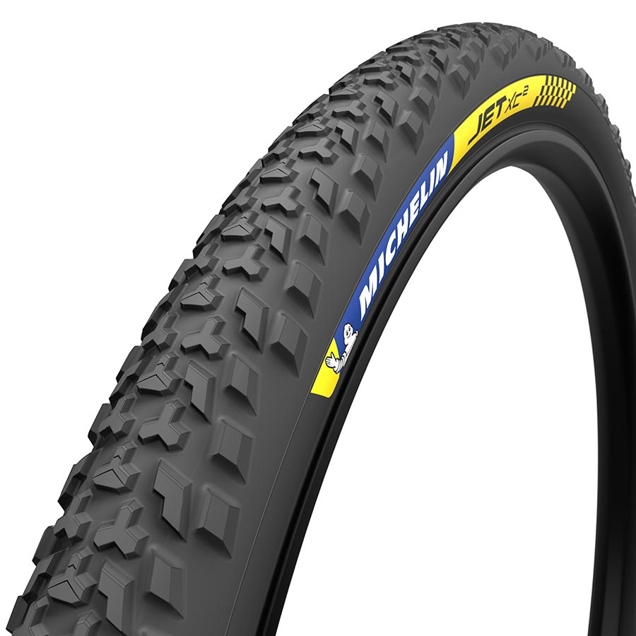 011906-01-29::0::011906-01-29::Michelin, Jet XC2 Racing, Pneu de VTT, 29''x2.25, Pliable, Tubeless Ready, GUM-X, Cross Shield2, 2x150TPI, Noir