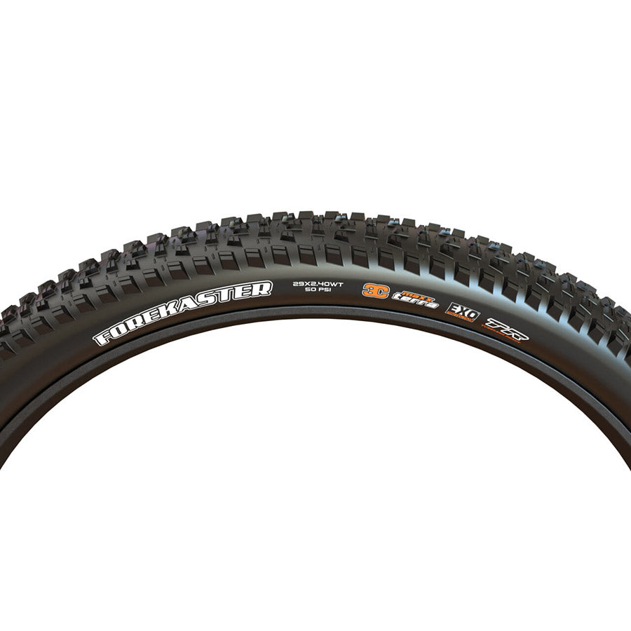011923-08-29::2::011923-08-29::Maxxis, Forekaster, Pneu de VTT, 29''x2.60, Pliable, Tubeless Ready, 3C Maxx Terra, 3CT/EXO+/TR, 60TPI, Noir