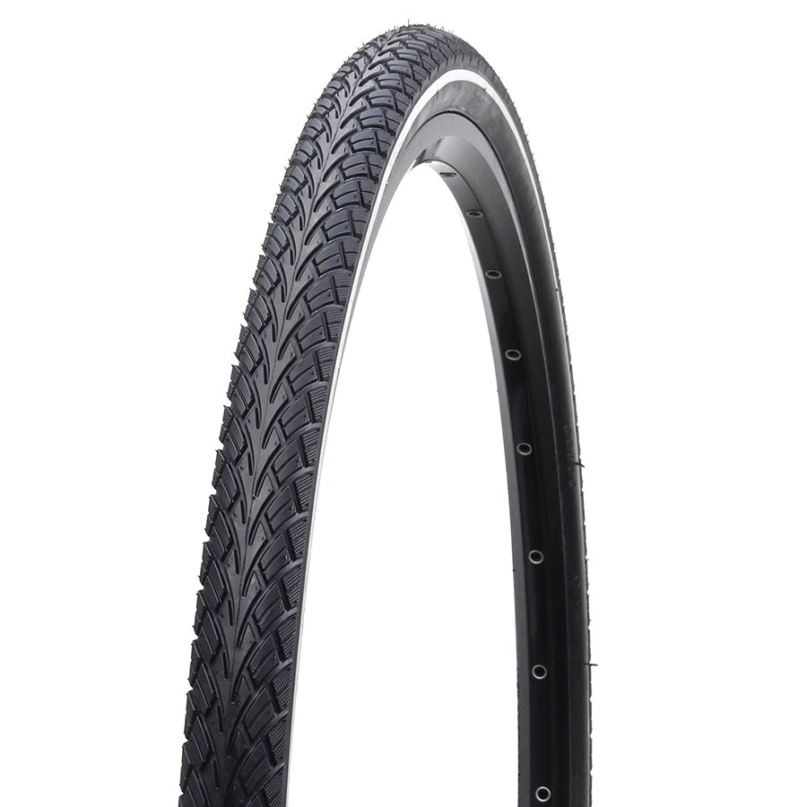 012013-02-700::0::012013-02-700::EVO, Hesston, Pneu pour hybride, 700x35C, Rigide, Tringle, 27TPI, Noir