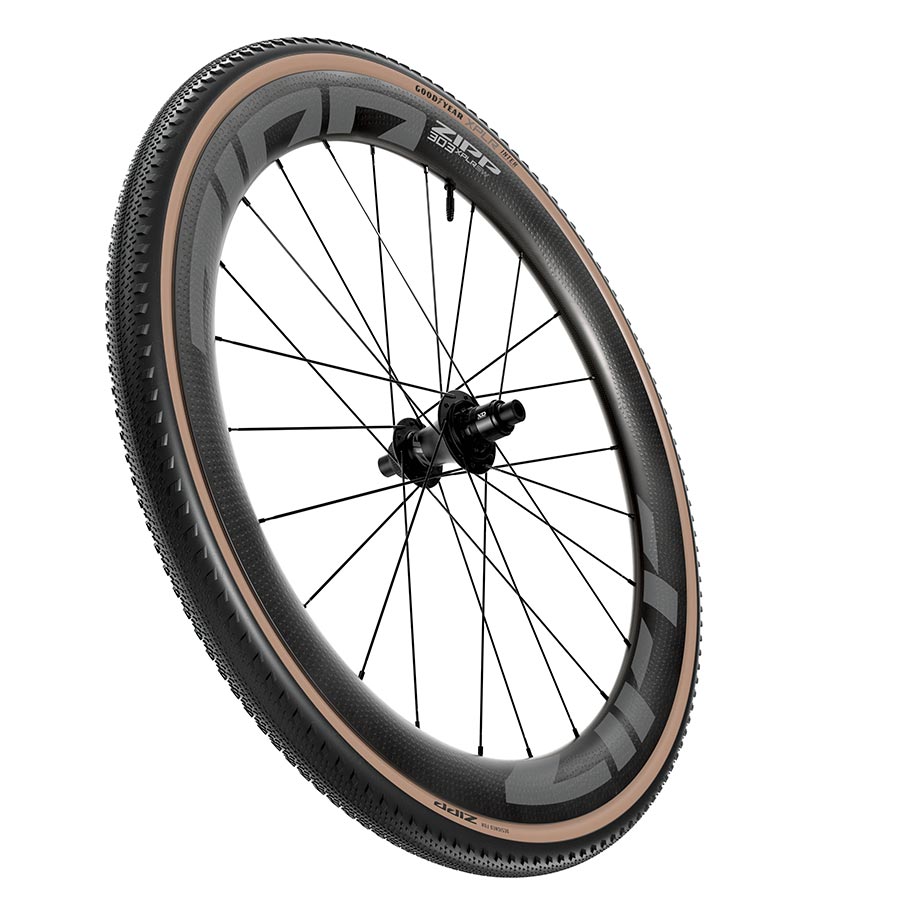 012067-01-700::2::012067-01-700::Zipp, Goodyear XPLR Inter, Pneu Gravel, 700x45C, Pliable, Tubeless Ready, Dynamic:UHP, M:Wall, Noir