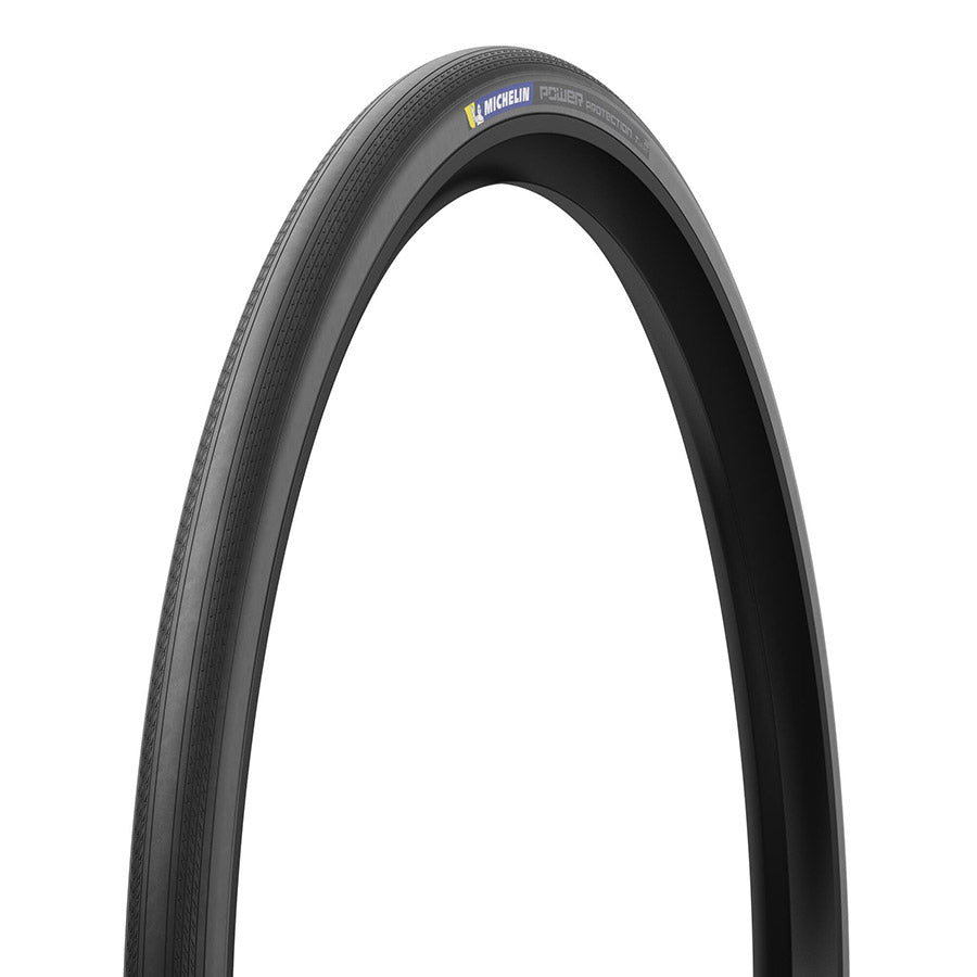 012090-01-700::1::012090-01-700::Michelin, Power Protection, Pneu de route, 700x28C, Pliable, Tubeless Ready, MAGI-X, Noir