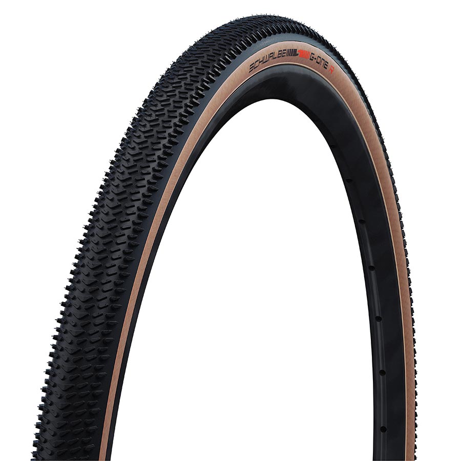 012104-03-700::0::012104-03-700::Schwalbe, G-One R Pro, Pneu Gravel, 28x1.70, Pliable, Tubeless Ready, Addix Race, V-Guard, 67TPI, 'Transparent Sidewall'