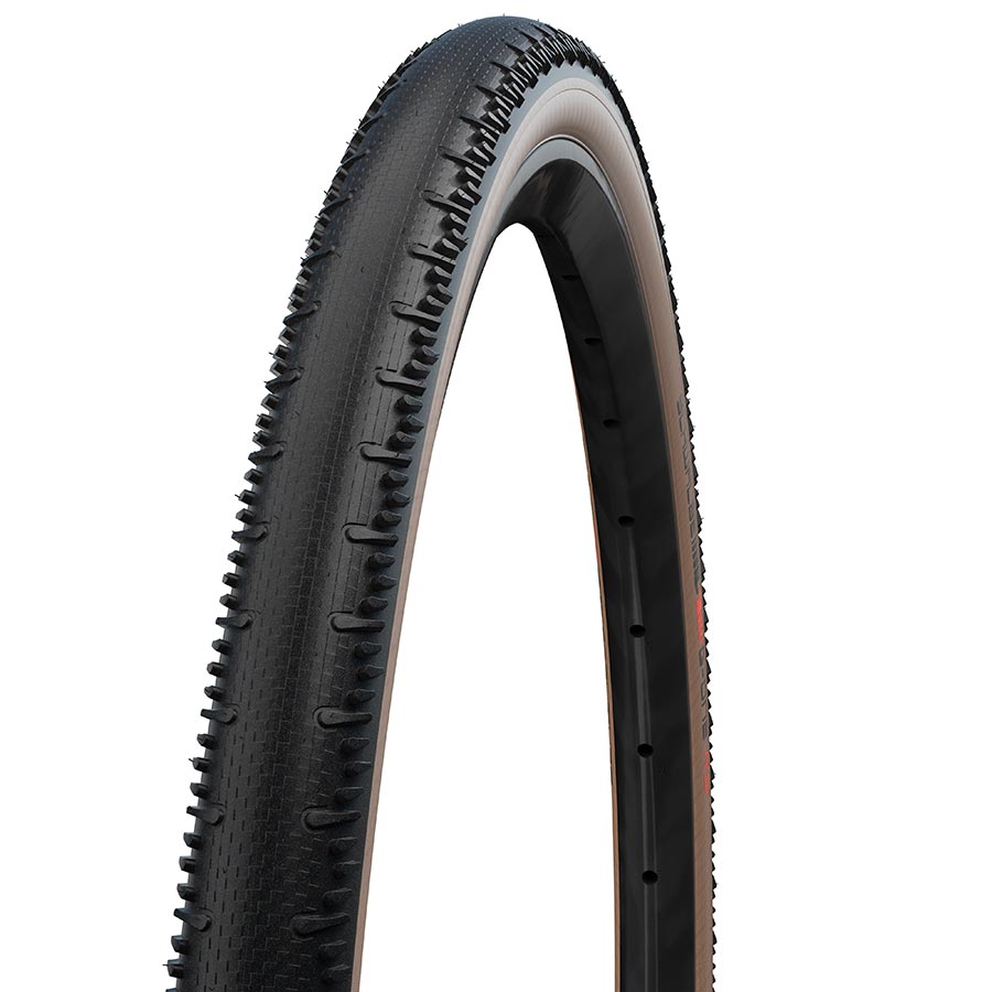 012105-01-700::0::012105-01-700::Schwalbe, G-One RS Pro, Pneu Gravel, 28''x1.35, Pliable, Tubeless Ready, Addix Race, V-Guard, 67TPI, 'Transparent Sidewall'