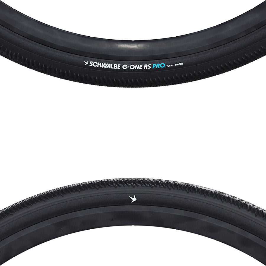 012105-04-700::2::012105-04-700::Schwalbe, G-One RS Pro, Pneu Gravel, 28x1.50, Pliable, Tubeless Ready, Addix Race, V-Guard, 67TPI, Noir