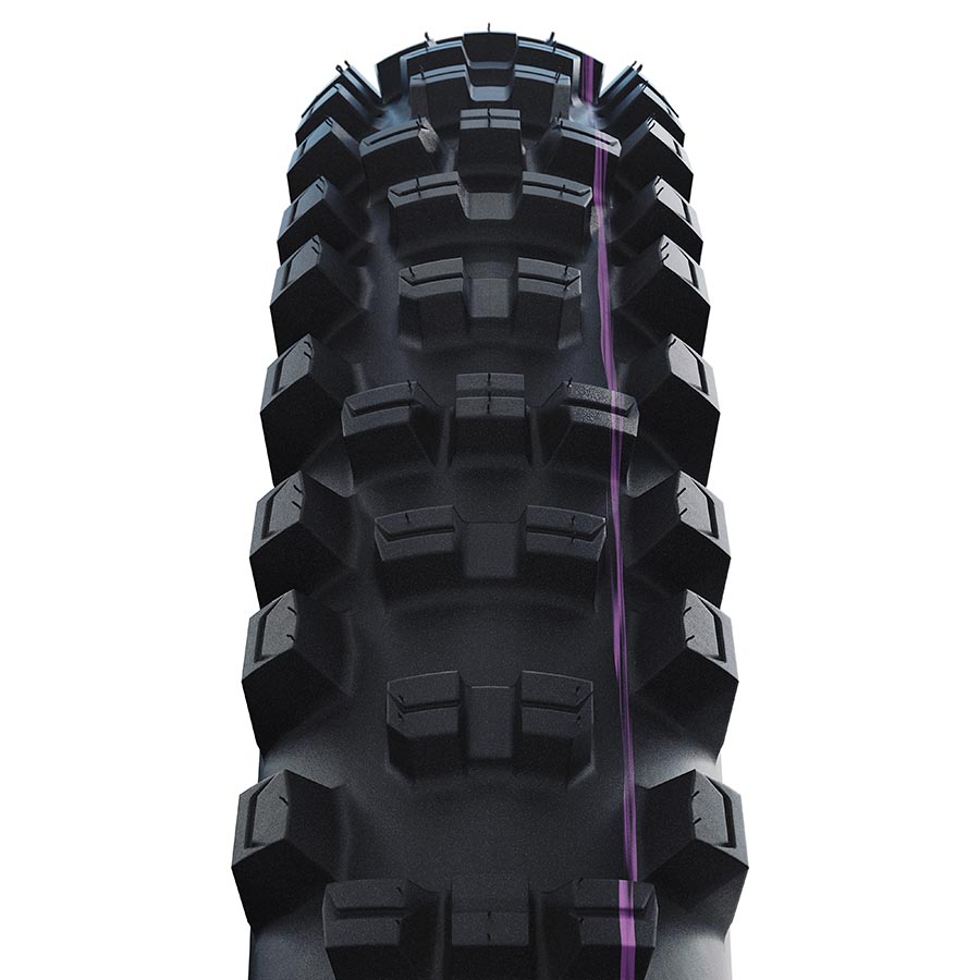 012122-01-29::1::012122-01-29::Schwalbe, Shredda Avant, Pneu de VTT, 29"x2.50, Pliable, Tubeless Ready, Addix Ultra Soft, Gravity Pro - Radial, 67TPI, Noir