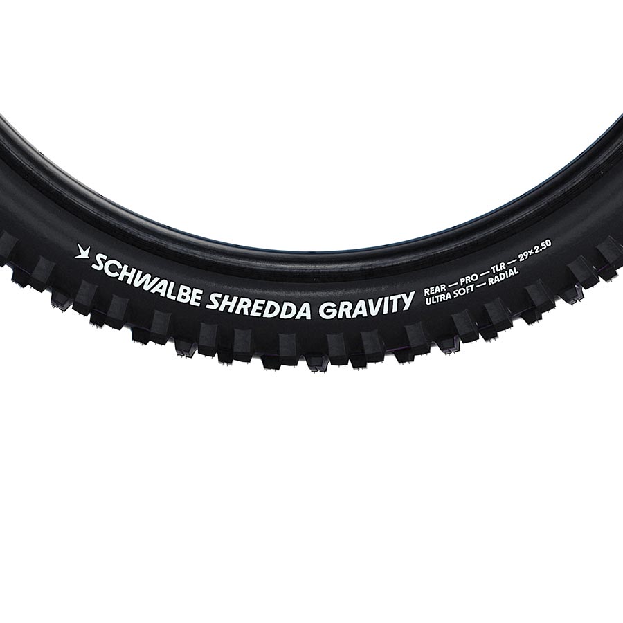 012122-03-29::2::012122-03-29::Schwalbe, Shredda Arrière, Pneu de VTT, 29"x2.50, Pliable, Tubeless Ready, Addix Ultra Soft, Gravity Pro - Radial, 67TPI, Noir
