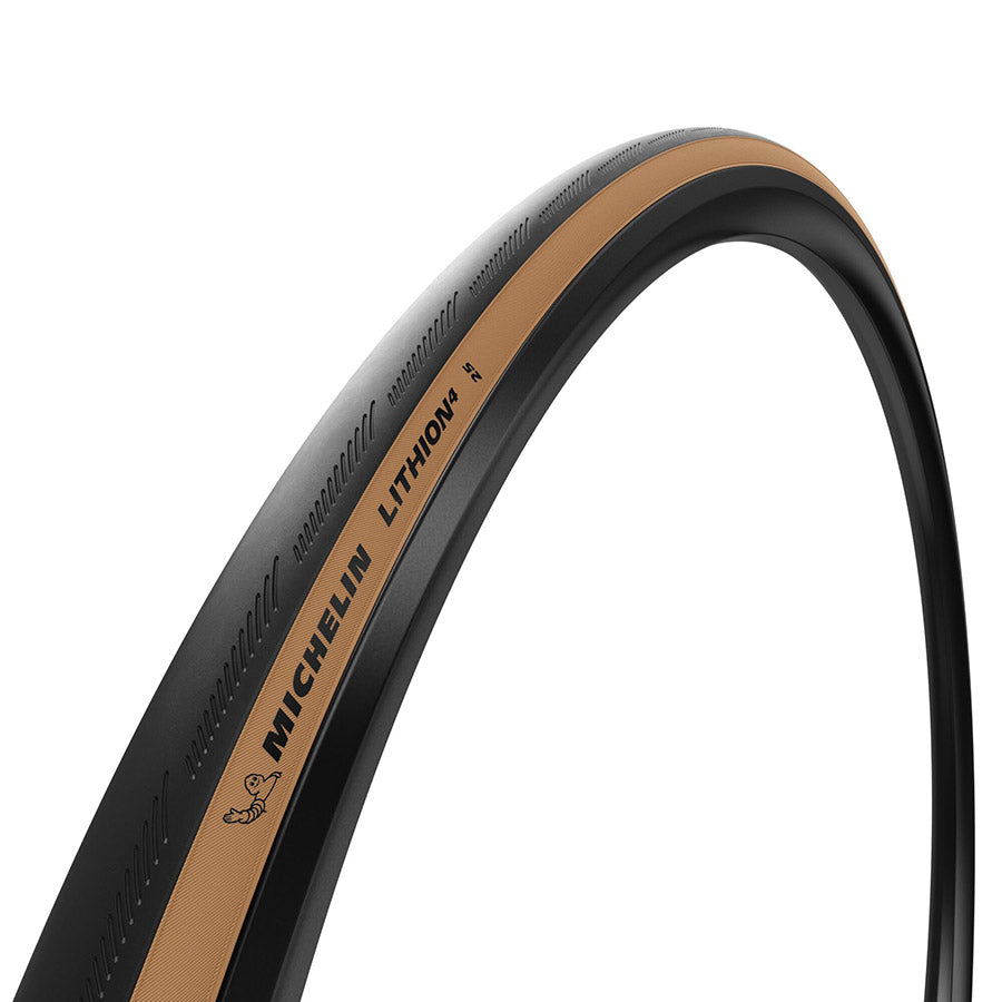 012155-01-700::0::012155-01-700::Michelin, Lithion 4 Classic TS, Pneu de route, 700x25C, Pliable, Tringle, MAGI-X, Flanc Beige