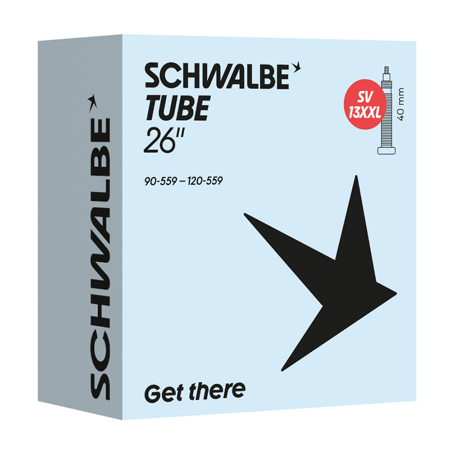 020263-03::0::020263-03::Schwalbe, Presta, Chambre à air, Presta, Longueur: 40mm, 26'', 3.50-4.70