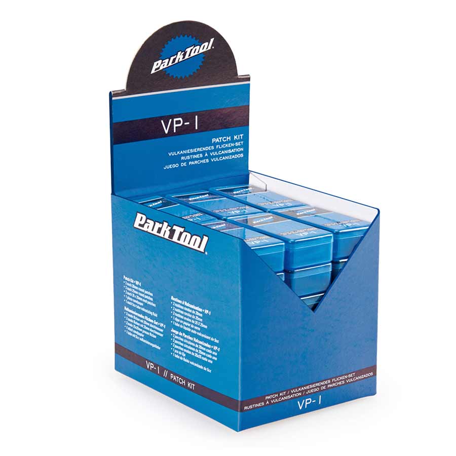 030031-02::0::030031-02::Park Tool, VP-1, Trousse de 6 rustines à colle, Boîte de 36 trousses