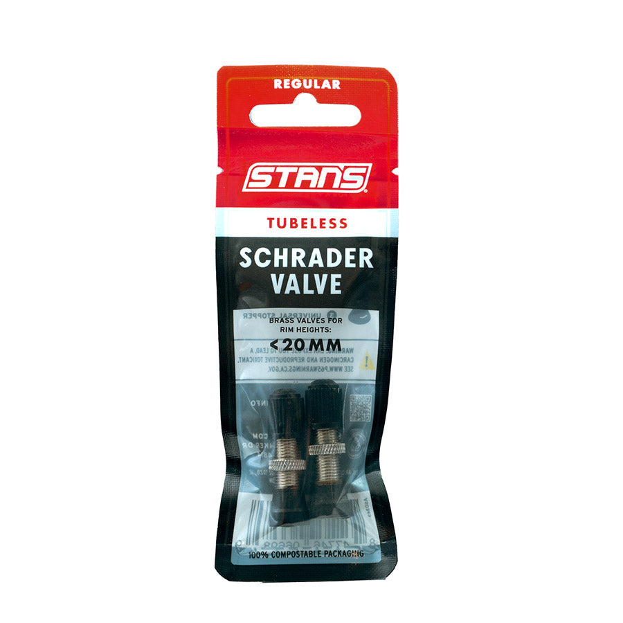 030062-24::1::030062-24::Stans No Tubes, Valves Tubeless, Schrader, 32mm, Paire