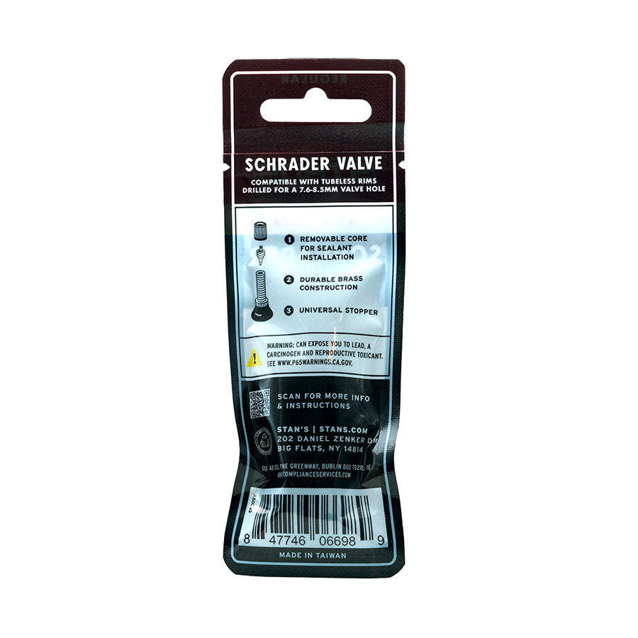 030062-24::2::030062-24::Stans No Tubes, Valves Tubeless, Schrader, 32mm, Paire