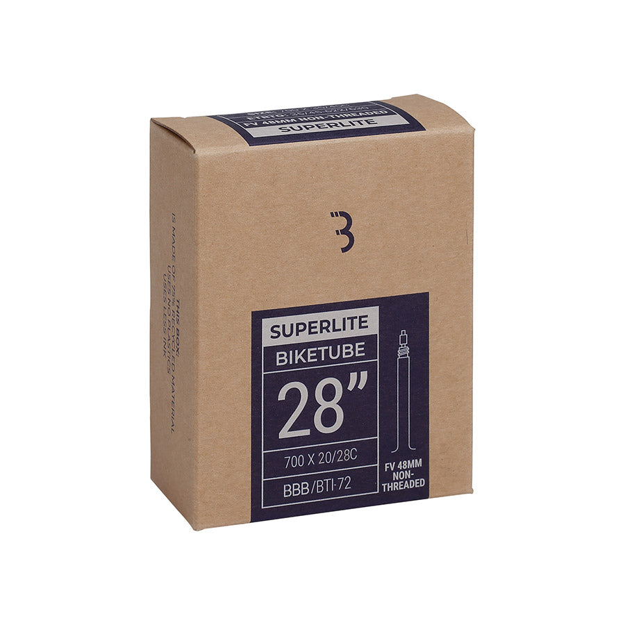 030297-04::0::030297-04::BBB Cycling, SuperLite, Chambre à air, Presta, Longueur: 48mm, 700C, 20-28C