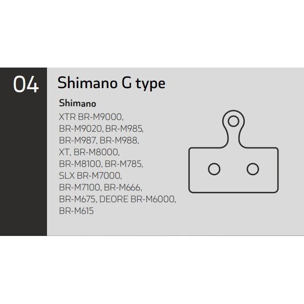 SN-73-004-063-7::1::SN-73-004-063-7::SINTER GREEN PADS SET 04 SHIMANO/FSA/REVER