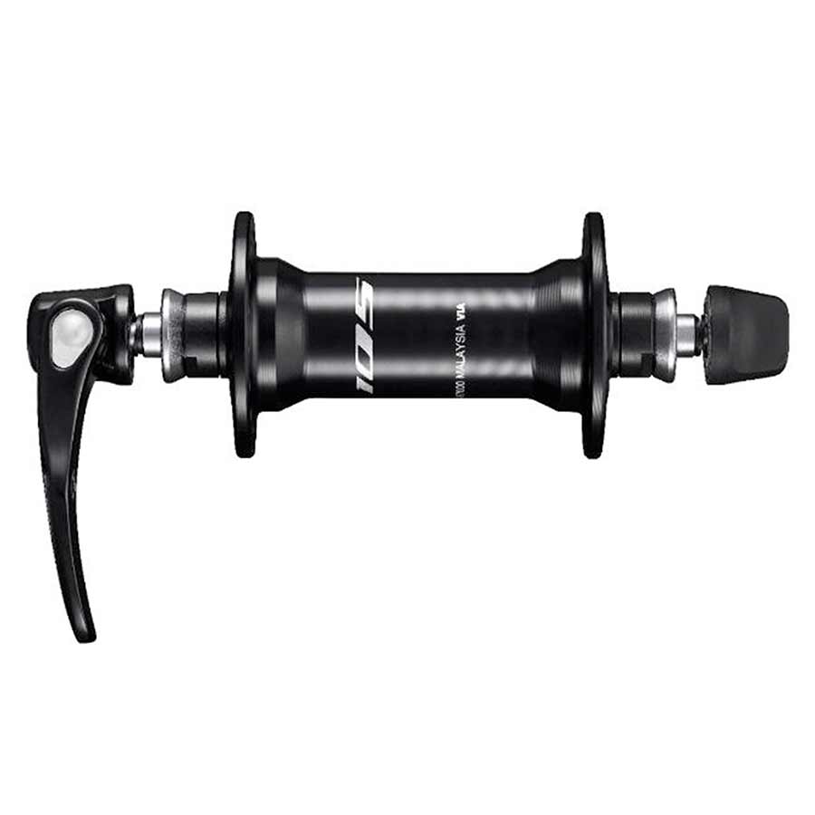 080514-02::0::080514-02::Shimano, 105 HB/FH-R7000, Moyeu, Avant, 32T, QR, 100mm, Shimano Road 11, Noir