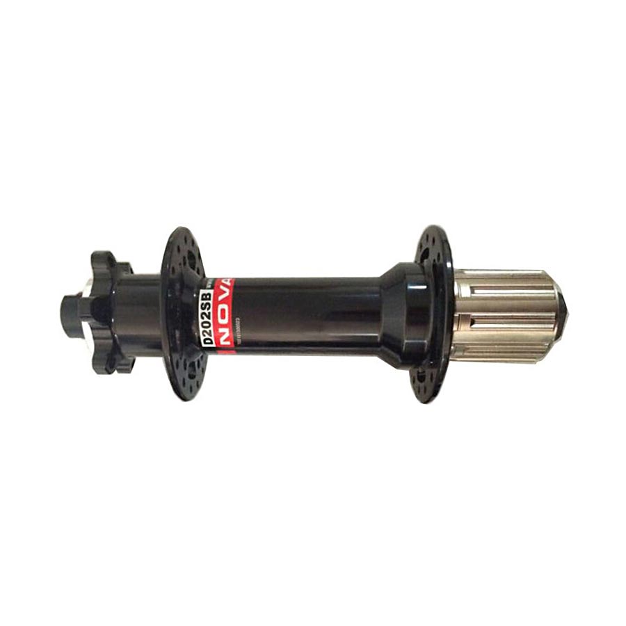 080562-02::0::080562-02::Novatec, D202SB, Moyeu à disque, Arrière, 32T, 12mm TA, 197mm, Shimano HG, Noir