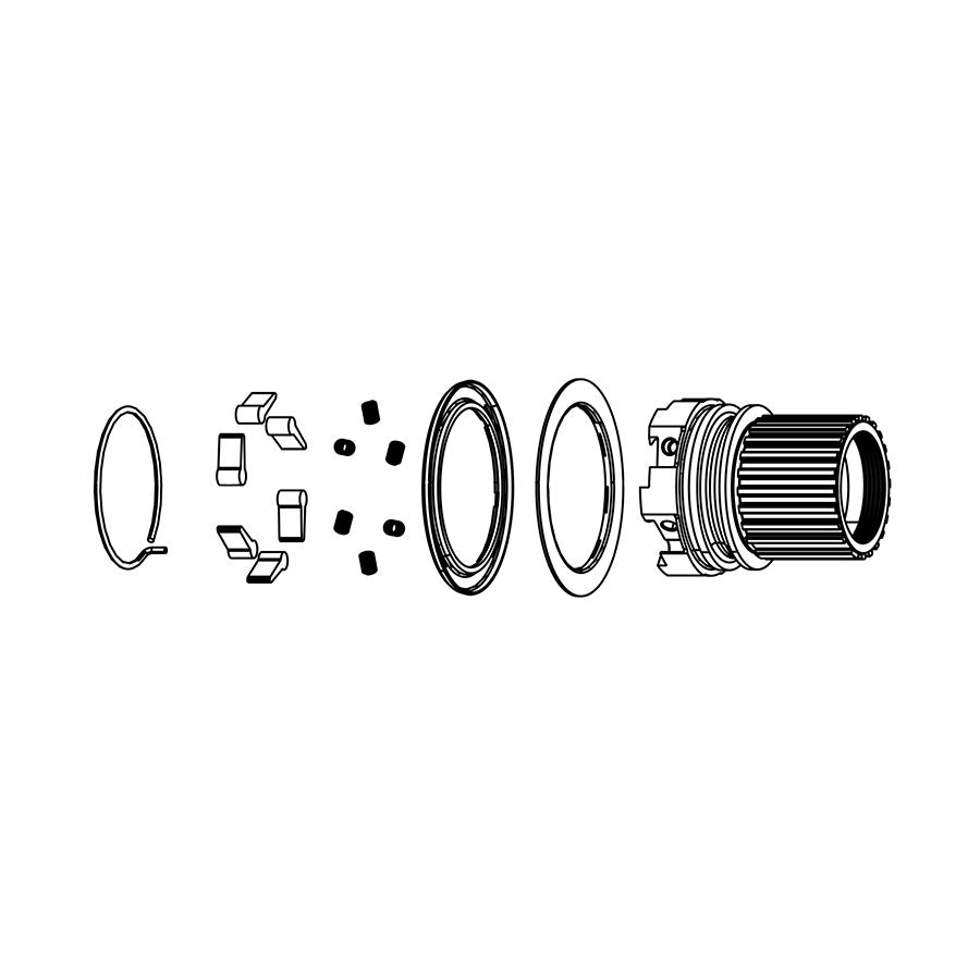 091146-01::0::091146-01::Zipp, ZM2 SL, Corps de cassette, Shimano Micro Spline, 12