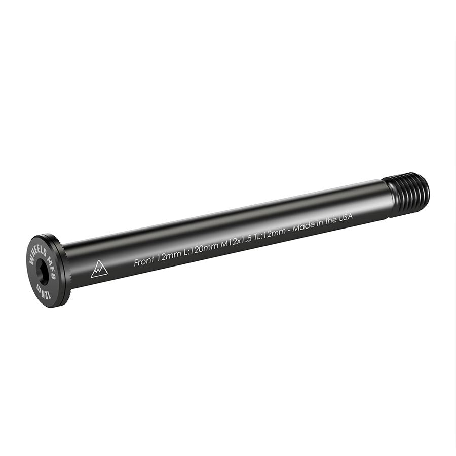 091230-01::0::091230-01::Wheels Manufacturing, Front 12mm Thru Axle, Essieu de type Thru Axle, Avant, Longueur: 120mm, Longueur des filets: 12mm, Filets: M12x1.50