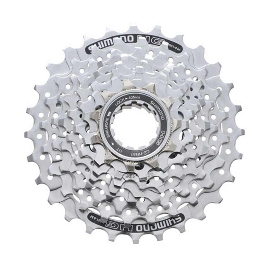 120478-02::0::120478-02::Shimano, CS-HG51, Cassette 8vit., 11-30D, 11-13-15-17-20-23-26-30