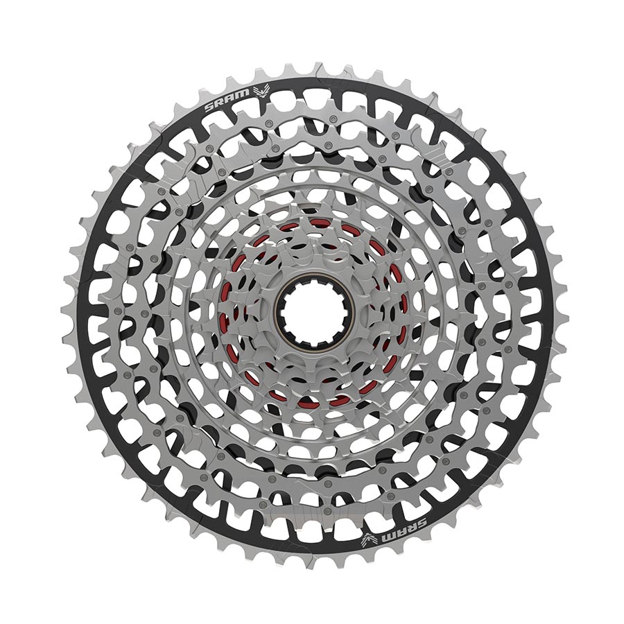 120670-01::0::120670-01::SRAM, XS-1297 XX Eagle T-Type, Cassette, Argent/Noir, Vitesses: 12, 10-52D