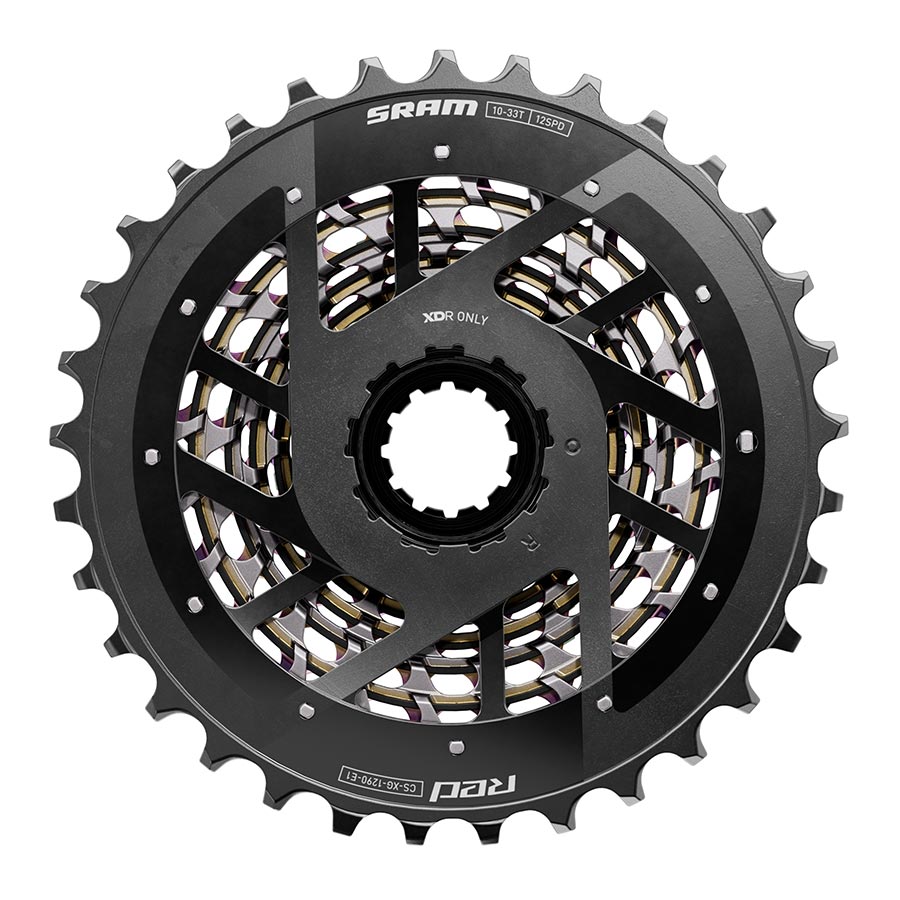 120689-07::2::120689-07::SRAM, XG-1290 E1, Cassette, Arc-en-ciel, Vitesses: 12, 10-33D, XD-R