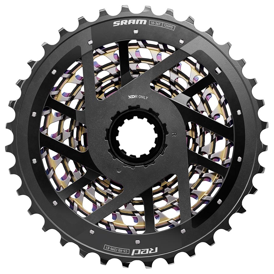 120689-08::2::120689-08::SRAM, XG-1290 E1, Cassette, Arc-en-ciel, Vitesses: 12, 10-36D, XD-R