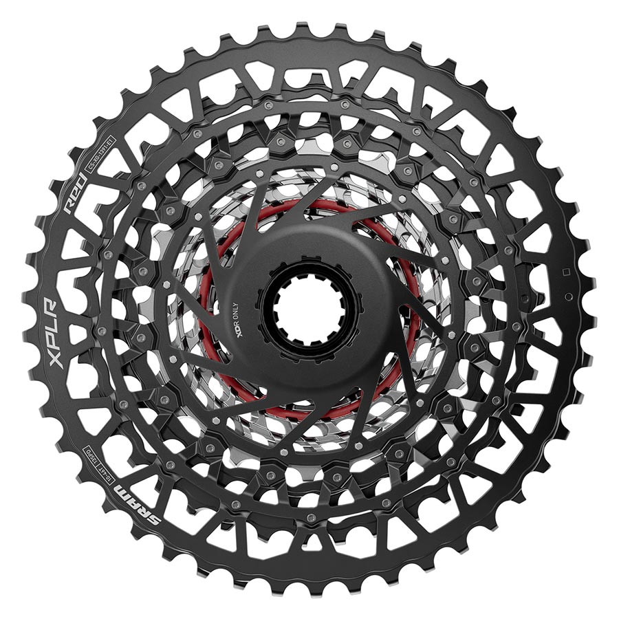 120692-01::1::120692-01::SRAM, XG-1391 XPLR E1, Cassette, Argent/Noir, Vitesses: 13, 10-46T, XD-R