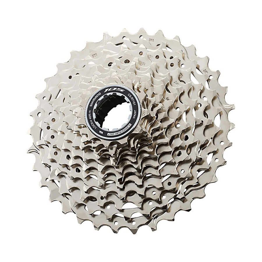 120718-01::1::120718-01::Shimano, 105 CS-R7101, Cassette, Nickelé, Vitesses: 12, 11-34D, HG+ 12 vit Route seulement, ICSR710112134