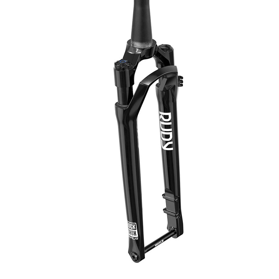 140937-08-700::0::140937-08-700::RockShox, Rudy Ultimate XPLR A2, Fourche à suspension, 700C, Solo Air, 30mm, 1-1/8''-1.5'', 12x100mm TA, Déport: 51mm, Noir