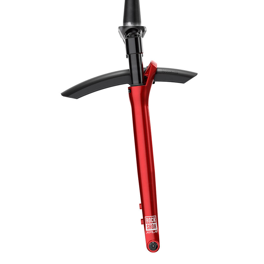 140989-03-700::5::140989-03-700::RockShox, Rudy XL Ultimate A1, Fourche à suspension, 700C, Solo Air, 60mm, 1-1/8''-1.5'', 12x100mm TA, Déport: 45mm, Rouge