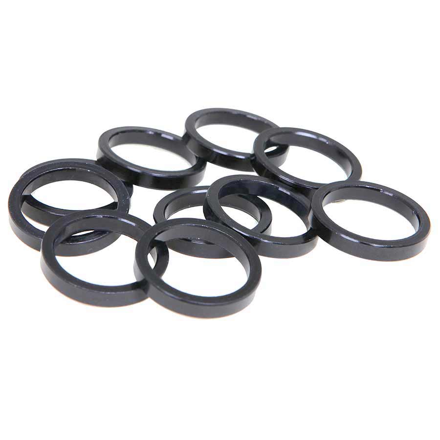 150298-01::0::150298-01::EVO, Espaceurs de direction en alliage, 25.4mm, Noir, 5mm, (10X)