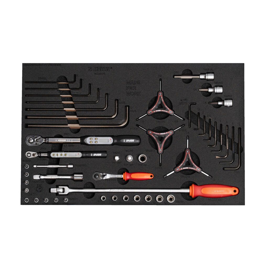 U-629193::0::U-629193::UNIOR BIKE TOOL SET IN SOS TOOL TRAY 560x364x30
