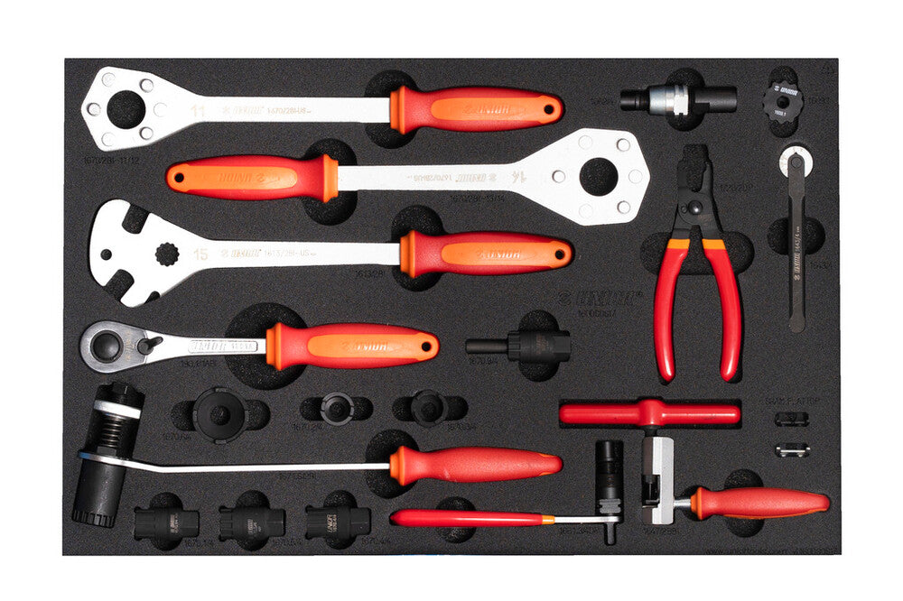 U-629189::0::U-629189::UNIOR BIKE TOOL SET IN SOS TOOL TRAY 560x364x30