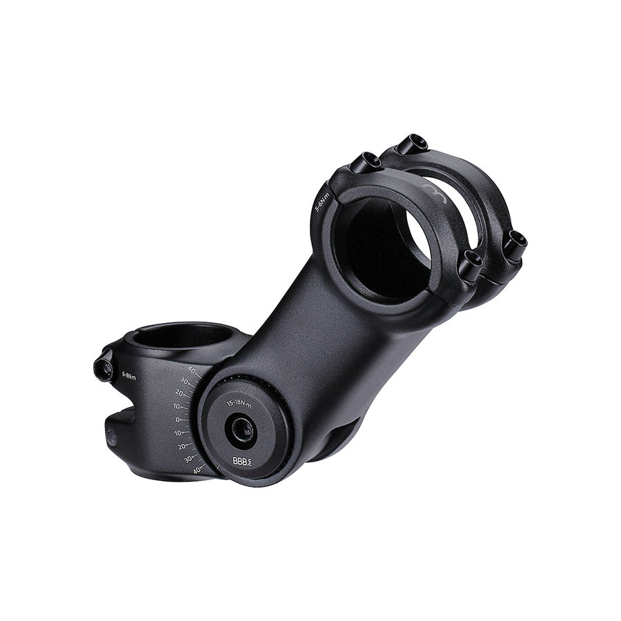 160693-02::1::160693-02::BBB Cycling, BHS-29 HighSix, Potence, Diamètre: 31.8mm, Longueur: 110mm, Direction: 1-1/8'', Noir