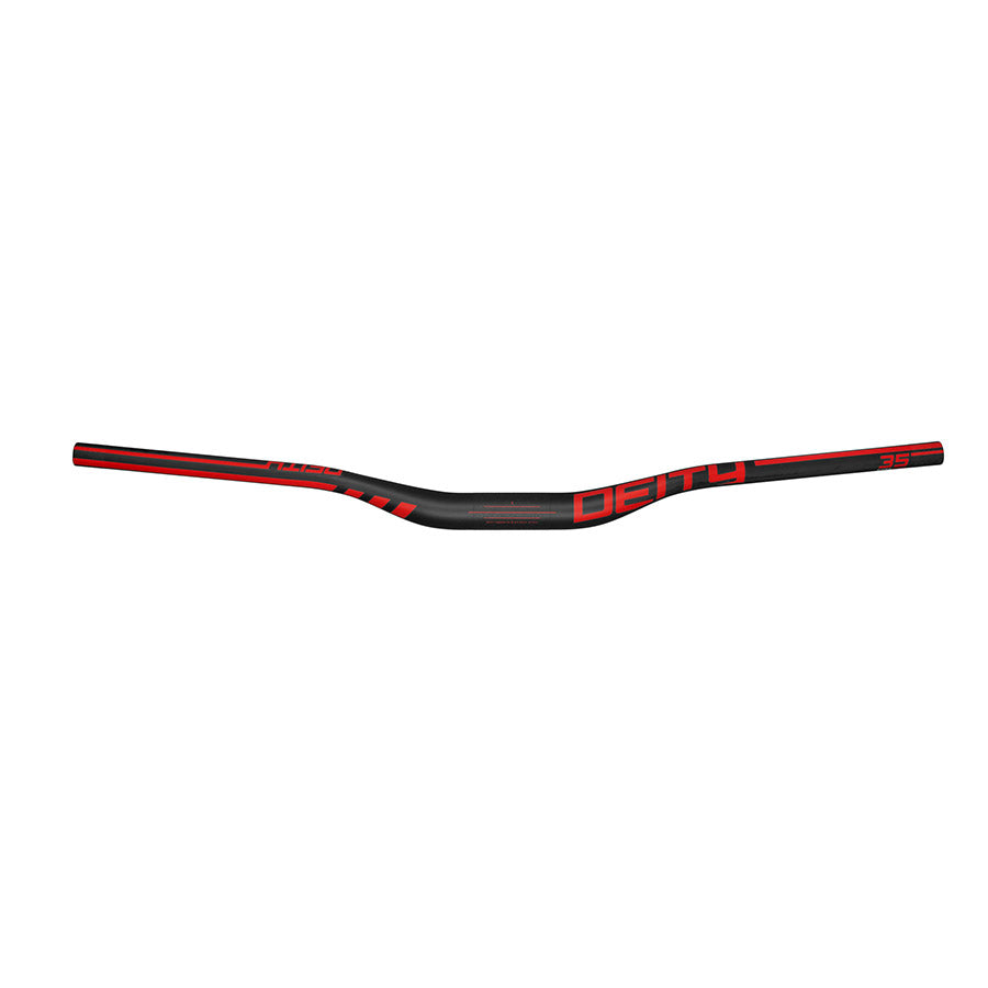 170984-02::0::170984-02::Deity, Speedway 50, Guidon de VTT, Diamètre: 35mm, 810mm, Élévation: 50mm, Rouge