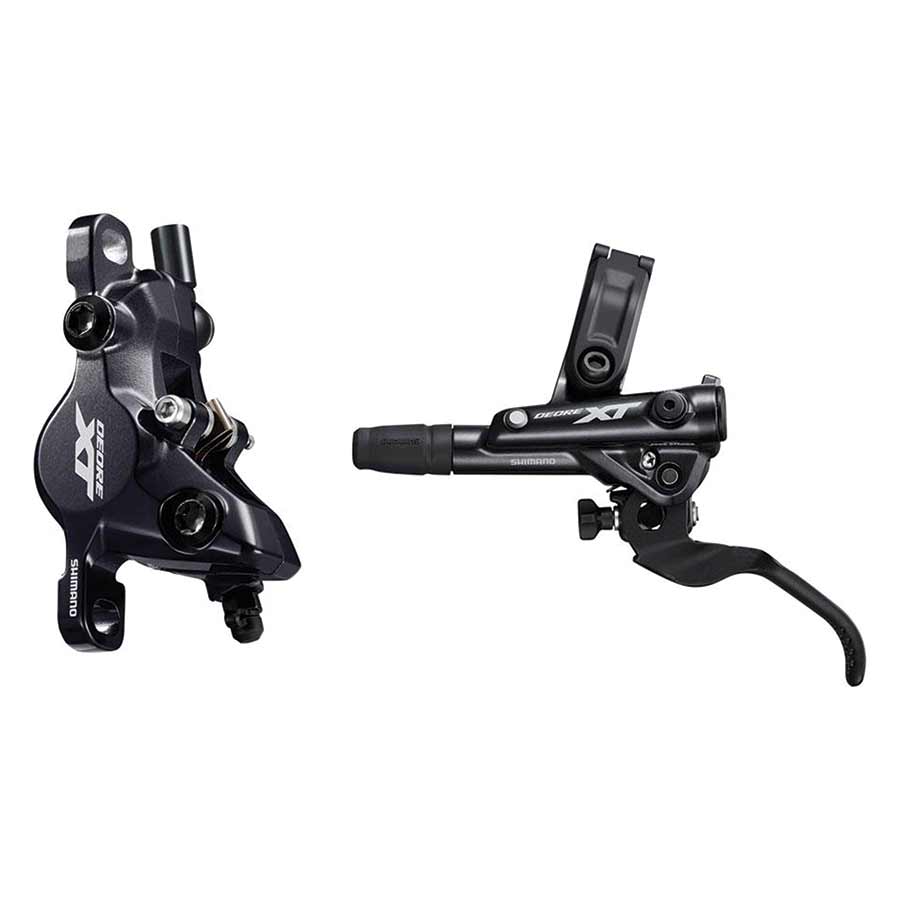 180750-01::0::180750-01::Shimano, XT BL/BR-M8100, Frein à disque hydraulique VTT, Avant, Post mount, Disque: Non inclus, 392g, Noir, Ensemble