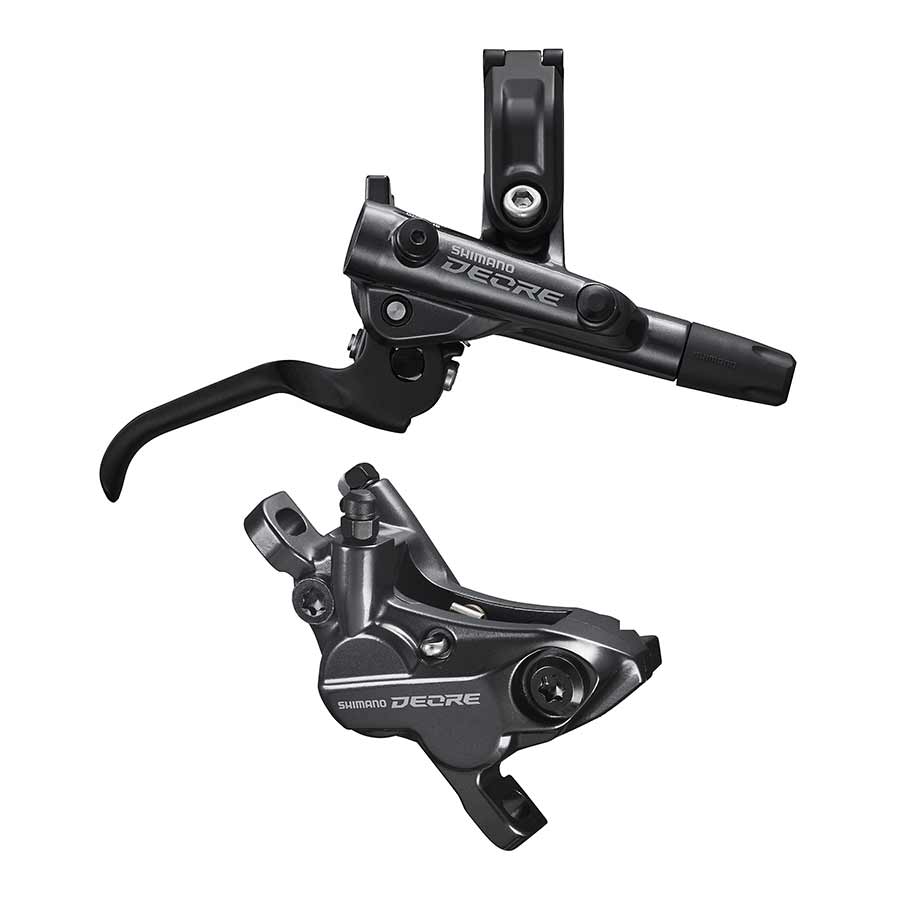 180764-02::0::180764-02::Shimano, Deore BL-M6100 / BR-M6120, Frein à disque hydraulique VTT, Arrière, Post mount, Disque: Non inclus, Noir