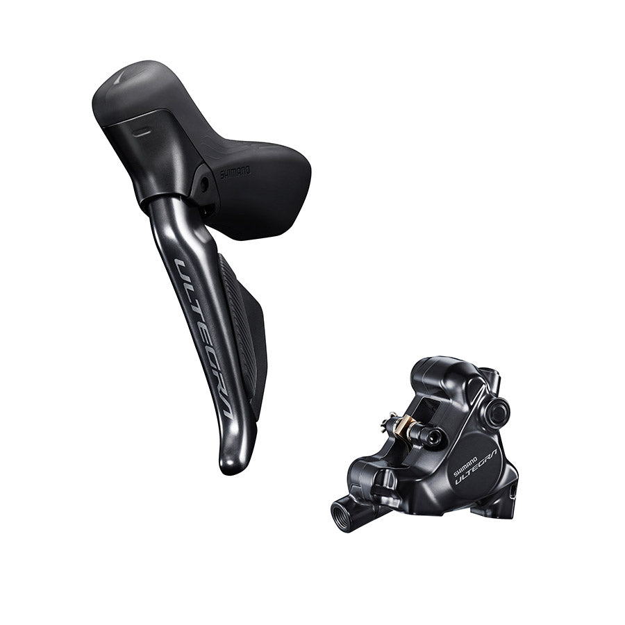 180788-05::1::180788-05::Shimano, Ultegra Di2 ST-R8170 / BR-R8170, Frein à disque hydraulique Route, Avant, Flat mount, 160mm, Noir, IR8170DLF6SC100F