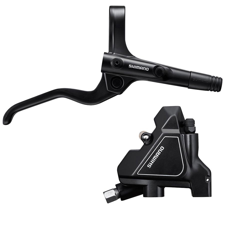 180851-02::0::180851-02::Shimano, Alivio BL-M201/BR-UR300, Frein à disque hydraulique VTT, Arrière, Flat mount, Disque: , Noir, Ensemble, EMT2012KRRDRA170