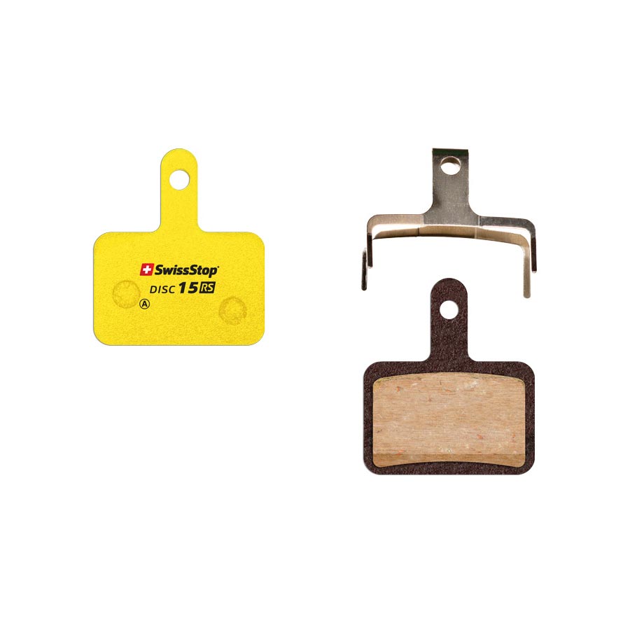 210429-09::0::210429-09::SwissStop, Disc RS, Plaquettes de freins à disque, Forme: Shimano B-Type, Organique, Paire