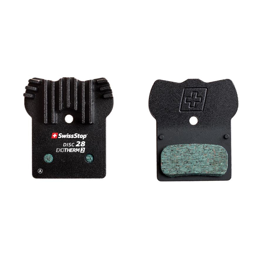 210452-04::0::210452-04::SwissStop, Exotherm2 28, Plaquettes de freins à disque, Forme: Shimano G-Type/F-Type/J-Type, Organic, Paire