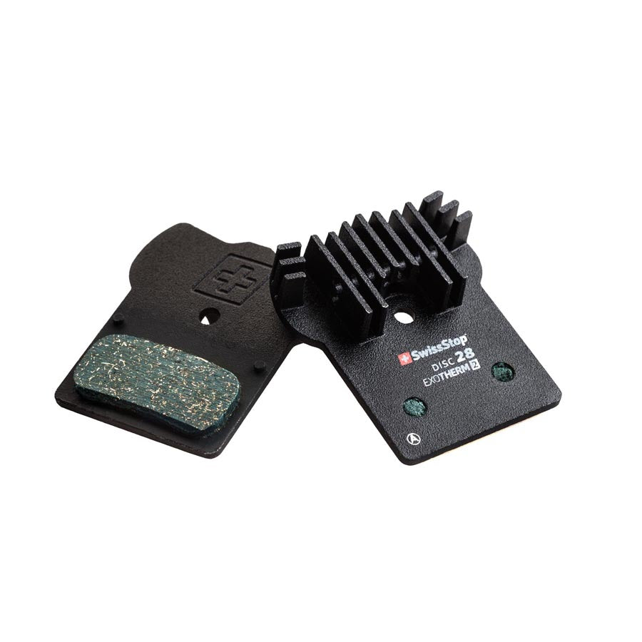 210452-04::1::210452-04::SwissStop, Exotherm2 28, Plaquettes de freins à disque, Forme: Shimano G-Type/F-Type/J-Type, Organic, Paire