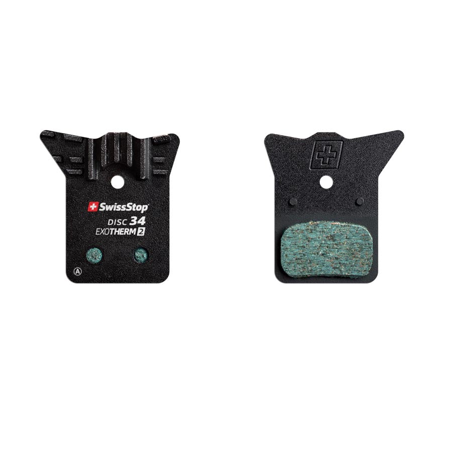 210452-08::0::210452-08::SwissStop, Exotherm2 34, Plaquettes de freins à disque, Forme: Shimano K-Type/L-Type, Organic, Paire